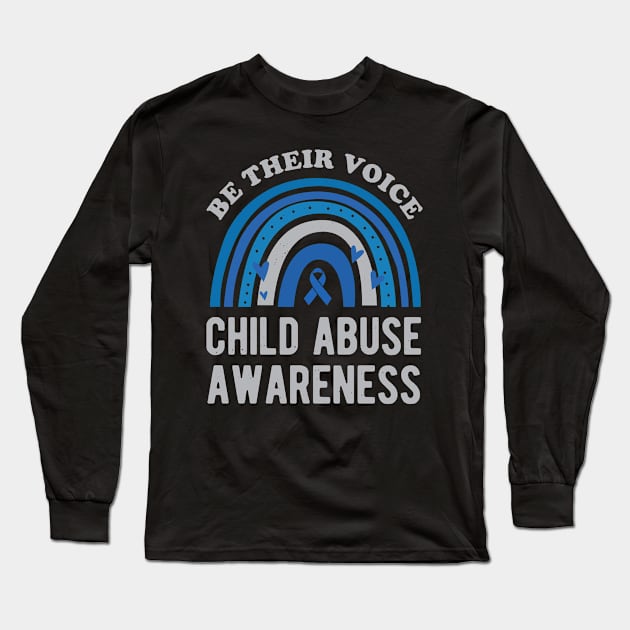 Child Abuse Awareness Long Sleeve T-Shirt by Crea8Expressions